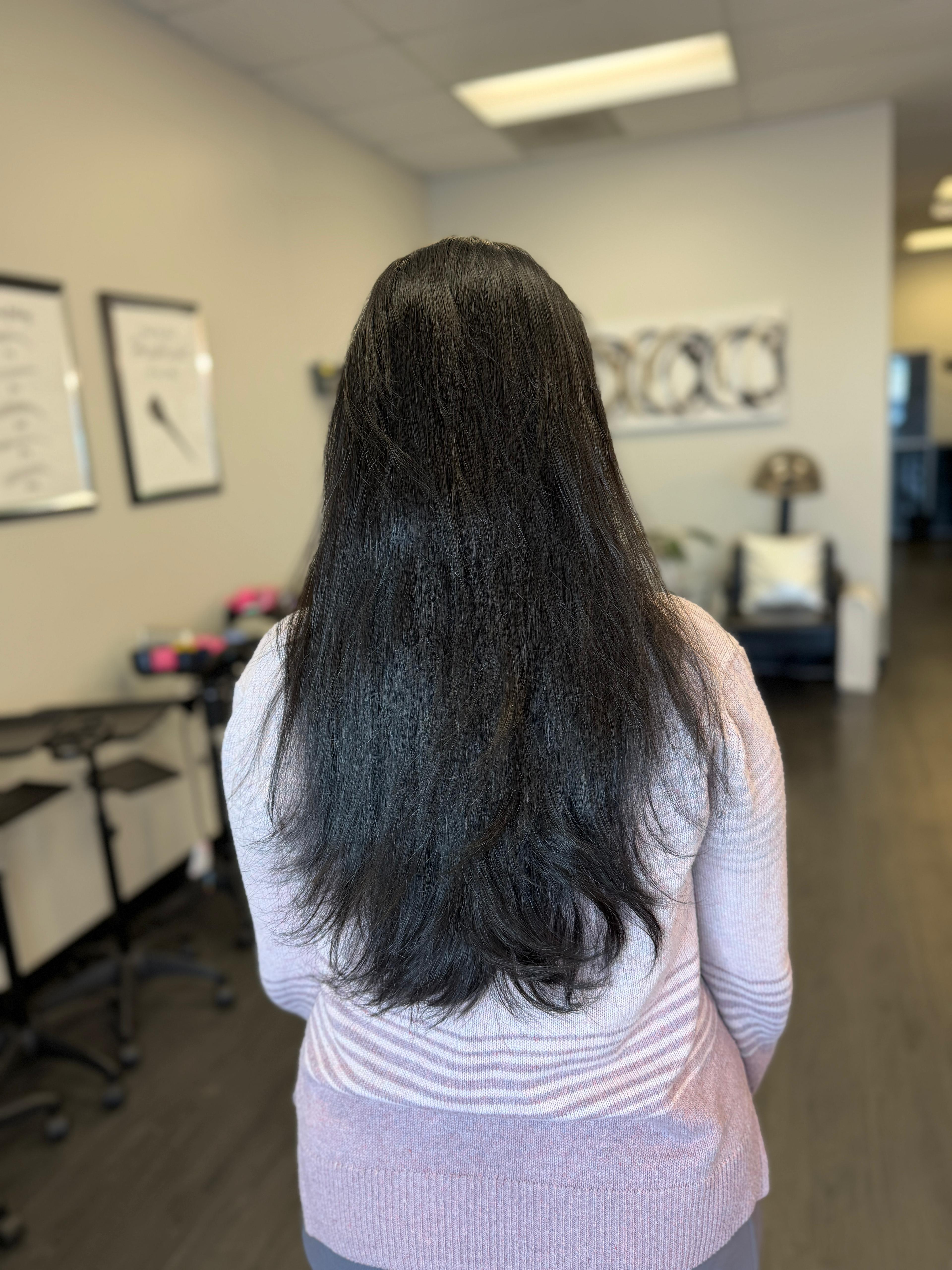 Back view of hair example